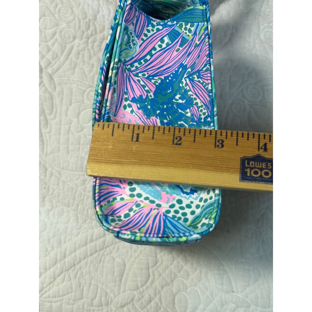 NWOT Lilly Pulitzer Women Blue/Pink Holiday In The Sun Bag Wallet Purse Set - Picture 9 of 12